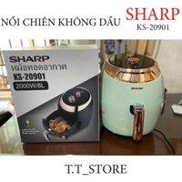 Nồi Chiên Không Dầu Cao Cấp SHARP KS-20901  8L - Hàng Chính Hãng , Bảo Hành 12 Tháng