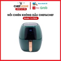 Nồi chiên không dầu Chef & Chef 6.5L điện tử (YJ 702A) có thể điều chỉnh với bảng điều khiển được setup sẵn các chứcnăng