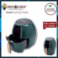 NỒI CHIÊN KHÔNG DẦU CHEF&CHEF ĐIỆN TỬ DUNG TÍCH 6.5L YJ-702A CS 1800W HIỆN ĐẠI CAO CẤP BH 12 THÁNG CHÍNH HÃNG