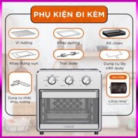 Nồi Chiên Không Dầu Crenot Foodie F15 Làm Nóng 2 Chiều 15L Lò Chiên Bếp Nướng Điện Đa Năng Điều Khiển Núm Cơ Tiết Kiệm Đ