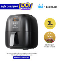 Nồi Chiên Không Dầu Điện Tử Lock&amp;Lock ECF-300B 3 lít - Hàng Chính Hãng