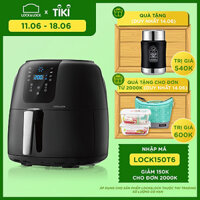 Nồi Chiên Không Dầu Điện Tử Lock&Lock EJF296BLK (7.2 Lít) – Kèm Chảo Nướng – Hàng Chính Hãng