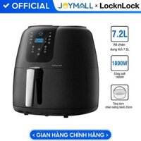 Nồi Chiên Không Dầu Điện Tử Lock&Lock EJF296BLK 7.2 Lít - Kèm Chảo Nướng - Hàng Chính Hãng