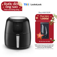 Nồi Chiên Không Dầu Điện Tử Lock&Lock EJF296BLK 7.2 Lít - Kèm Chảo Nướng - Hàng Chính Hãng