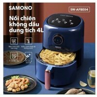 NỒI CHIÊN KHÔNG DẦU DUNG TÍCH 4 LÍT SAMONO SW- AFBE04 XANH DƯƠNG