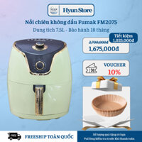 Nồi chiên không dầu Fumak FM2075 - Dung tích 7.5L - Bảo hành 18 tháng