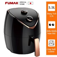 Nồi chiên không dầu FUMAK FM-2055 dung tích 5.5L - Thép không gỉ - Hàng chính hãng