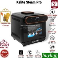 Nồi chiên không dầu hấp hơi nước Kalite Steam STAR - PRO - 15 lít - Tặng bao tay  chổi quét - Hàng chính hãng - Steam PRO