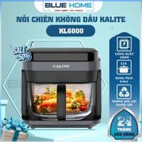 Nồi Chiên Không Dầu Kalite KL6000, Khay Nướng Thủy Tinh 6.0Lit - Điều Khiển Cảm Ứng, Hàng Chính Hãng