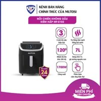 Nồi chiên không dầu kiêm hấp Mutosi MF-S102, vệ sinh tự động, hàng chính hãng