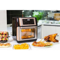 NỒI CHIÊN KHÔNG DẦU KIÊM LÒ NƯỚNG, LÒ SẤY KALITE 10L – TẶNG CHAI DẦU XỊT VÀ KẸP GẮP THỨC ĂN