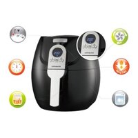 Nồi chiên không dầu Lock&Lock 3.2L Digital Air Fryer Màu đen ECF-301R - Kèm quà tặng