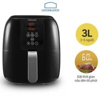 Nồi chiên không dầu Lock&Lock 3L ECF-300B – Điều khiển cảm ứng LCD, lòng nồi chống dính, tiết kiệm điện năng