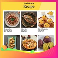 Nồi Chiên Không Dầu Lock&Lock Jumbo Plus Air Fryer 5.2L Màu-đen EJF357BLK Hàng Chính Hãng
