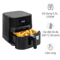 Nồi chiên không dầu Lock&Lock EJF284BLK 5.5 lít