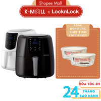 Nồi chiên không dầu LocknLock điện tử dung tích 5.2L EJF357 , tặng kèm chảo nướng 1.7L - K-MALL
