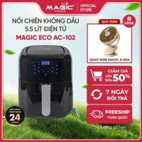 Nồi chiên không dầu Magic Eco AC-102, 1400W, công nghệ Rapid Air - Hàng chính hãng.
