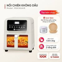 Nồi chiên không dầu Masuto MSKingAir - Dung tích 6L - 2 tầng đốt không cần trở lật - Phiên bản mới 2026