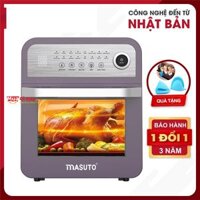 Nồi chiên không dầu MASUTO MS-Pro12 12 lít 16 chế độ Lò nướng Nồi chiên Vỉ nướng Chảo chiên Lò sấy nấu ăn tự động thông minh mới nhất 2023