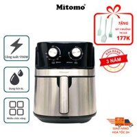 Nồi chiên không dầu Mitomo MTC-500KD, nút vặn cơ, dung tích 6.5L, công suất 1700W