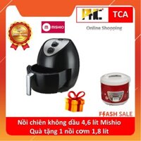 Nồi chiên không dầu mk41 thương hiệu Mishio 4.6 lít tặng 1 nồi cơm 1.8 lít