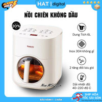 Nồi Chiên Không Dầu MSQueen6L Masuto | Nồi Chiên Không Dầu Masuto Màn Hình Cảm Ứng Bảo Hành 12 Tháng