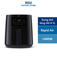 Nồi Chiên Không Dầu MSV KH81 | 4.1L 1400W |Món ăn giòn rụm và thơm ngon với công nghệ RapidAir