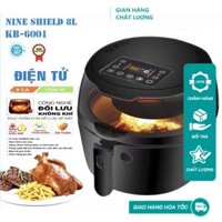 Nồi chiên không dầu Nine Shield dung tích 8L điện tử mẫu mới 2021 với mặt kính thủy tinh trong suốt chịu nhiệt - BH 12T
