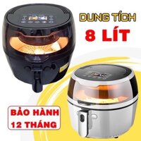 NỒI CHIÊN KHÔNG DẦU NINE SHIELD 8 LÍT NÚT CƠ CHỈNH NHIỆT ĐỘ VÀ THƠI GIAN