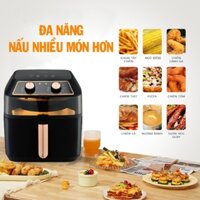 Nồi Chiên Không Dầu Nineshield 10l Thiết kế hiện đại, lòng nồi chống dính tốt có chức năng hẹn giờ và cài đặt nhiệt độ l