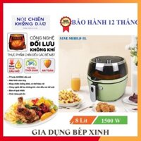Nồi chiên không dầu, Nồi chiên không dầu Nine shield 8l điện tử cơ hàng nội địa Trung