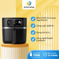 Nồi Chiên Không Dầu PHILIPS HD9880/90, Dung Tích Lớn 8.3L, Đa Chức Năng Nấu, Công Suất 2200W, Bảo Hành 24 Tháng