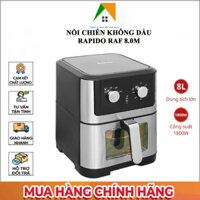 Nồi chiên không dầu Rapido RAF 8.0M 1800w Dung tích 8L chiên nướng bằng nhiệt đối lưu Công nghệ Đức