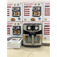 Nồi chiên không dầu Shapesa SH-120S dung tích 11 Lít mặt kính . Hàng chính hãng bảo hành 12 tháng