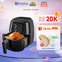 Nồi chiên không dầu Simplus dung tích lớn 5L KQZG008 - Bảo Hành 1 Năm 1 Đổi 1