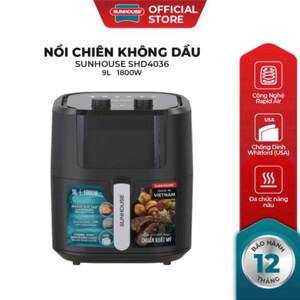 Nồi chiên không dầu Sunhouse 9 lít SHD4036