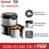 Nồi chiên không dầu Tefal EY401D15 - Công nghệ luân chuyển 3D - Cài đặt nhiệt độ theo nhu cầu - Điều khiển cảm ứng 8 chương trình [bonus]