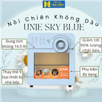 Nồi Chiên Không Dầu UNIE SKY BLUE, Dung Tích 14.5 Lít, Màu Xanh Pastel, Chế Độ Nấu Đa Dạng