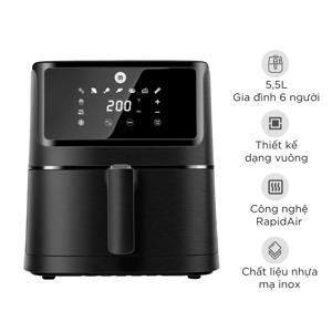 Nồi chiên không dầu vuông Mishio MK284 5.5L 1700W