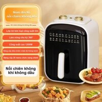 Nội Chiên Không Dầu,Chảo Không Dầu Đa Năng 1200w, Bề Mặt Kính, 6L Chống Dính - Bảo Hành 1 Năm