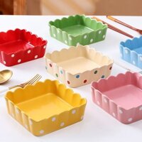 Nồi chiên không khí chấm bi phong cách Nhật Bản Bát đặc biệt Lò nướng gốm Chảo nướng Bộ đồ ăn cao cấp Bát nướng cơm nướng phô mai Bát khoai lang nướng