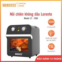Nồi chiên ko dầu dung tích lớn quay gà nguyên con Lorente LT-1500 - Dung tích 15Lit