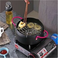 NỒI CHIÊN LỌC DẦU CHỐNG DÍNH CAO CẤP TẶNG KÈM VỈ GÁC RÁO DẦU TIỆN LỢI - NỒI NẤU ĐA NĂNG CHIÊN XÀO LUỘC RÁN - CHẤT LƯỢNG