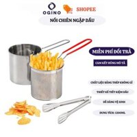 Nồi Chiên Ngập Dầu Bằng Thép Không Gỉ 304, Có Thể Dùng Bếp Từ Đa Năng Tiện Dụng