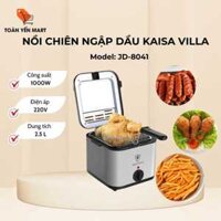 Nồi chiên ngập dầu Kaisa Villa JD-8041 công suất 1000W dung tích 2.5L, bếp chiên nhúng điện đa năng tiện lợi BH 12 tháng