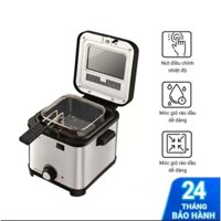 Nồi Chiên Ngập Dầu LocknLock EJF716SLV 1.5 lít Có Nắp Kính Năn Dầu Bắn Ra Ngoài - Hàng Chính Hãng