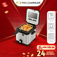 Nồi Chiên Ngập Dầu LocknLock 1.5L Nắp Kính Ngăn Bắn Lock&Lock EJF716SLV - T2Cmall