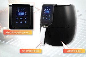 Nồi chiên nướng không dầu Magic Korea A-805, 6.5L