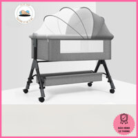 Nôi cho bé sơ sinh (tặng màn chống muỗi), nôi vải trẻ em gấp gọn tiện lợi, bảo hành 2 năm