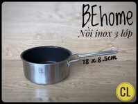 Nồi chống dính Behome 18 CM 3 lớp đáy liền